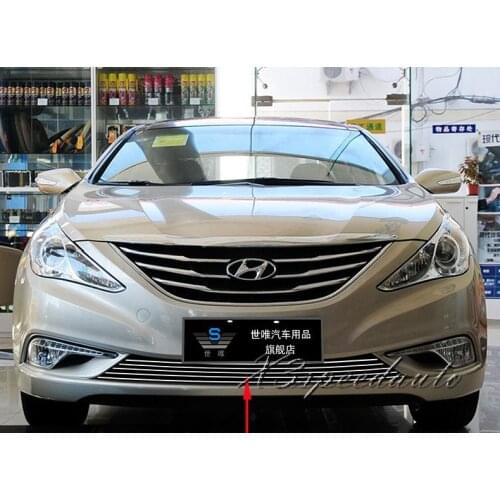 For Hyundai Sonata 2012 2013 Racing Grill Grille Cover Trim Front Bottom High Quality New Aluminum Alloy