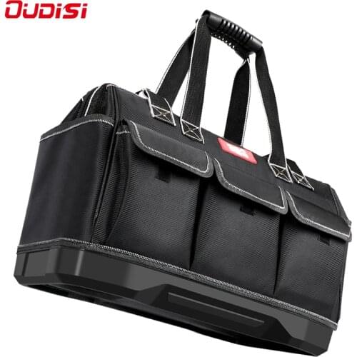 OUDISI Multifunctional Tool Bag Large Capacity Oxford Canvas Waterproof Bag Wear-Resistant Tool Repair Storage Electrician Bag