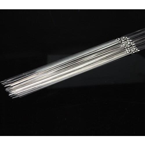 Reusable Flat Stainless Steel Barbecue Skewers BBQ Needle Stick For Outdoor Camping Picnic Tools Cooking Tools