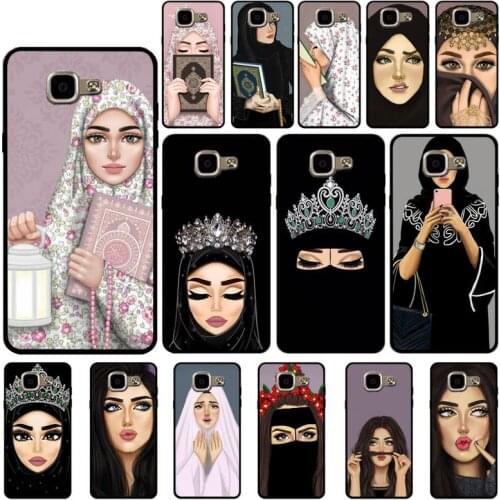 Yinuoda Muslim Islamic Arabic Hijab Face Gril Eyes Koran Phone Case for Samsung A6 A8 Plus A7 A9 A20 A20S A30 A30S A40 A50 A70