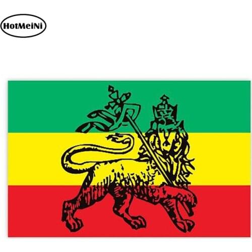 HotMeiNi 13cm x 8.4cm Bob Marley Reggae Flag Sticker Decal Paddle Board Kayak Canoe Boat Car Truck Vinyl Stickers Car Styling