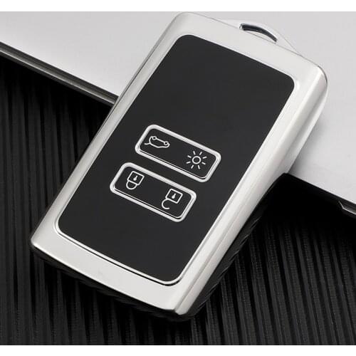 The Latest High-Quality 2021 Styles TPU Car Key Cover For Renault Koleos Protector Kadjar 2016-2017 Smart Key Dust Collector