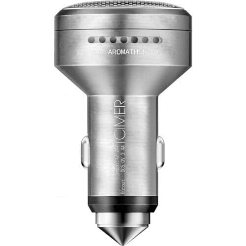 Power Adapter Portable With Aroma Diffuser Fast Charging LED Display Mobile Phone Car Charger Tablet Air Purifier Dual USB