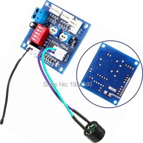 12V 4A PWM PC CPU Fan Temperature Control Thermostat Speed Controller Module High-Temp Alarm + Buzzer + Temperature Probe Sensor