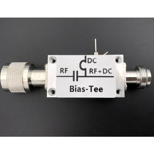 100K-200MHz 1A Bias Tee N Head RF Feeder RF Isolator Bias Feeder short wave FOR For HAM radio RTL SDR LNA Low Noise Amplifier