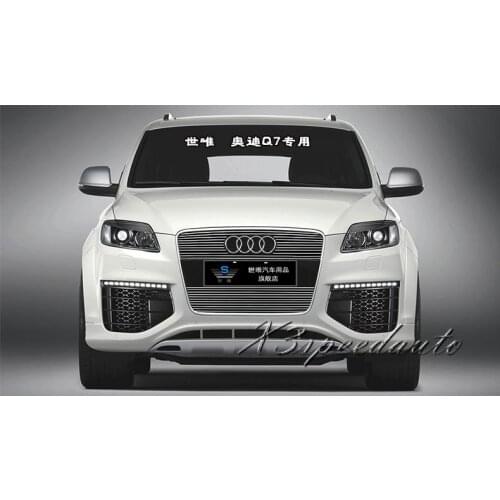 For Audi Q7 2010 2011 2012 Grill Grille Front Center Racing Cover Trim High Quality New Aluminum Alloy