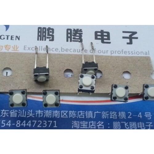 10PCS/lot EVQ21304M Japan Panasonic touch switch 6*6*4.3 in-line 2-pin square button micro-movement long life
