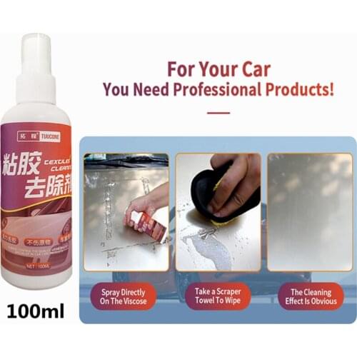 Car Glue Remover Adhesive Car Stickers Residue Double Side Glue Tapes Marks Cleaner Viscose Romover for Car Body Cleaning Tool
