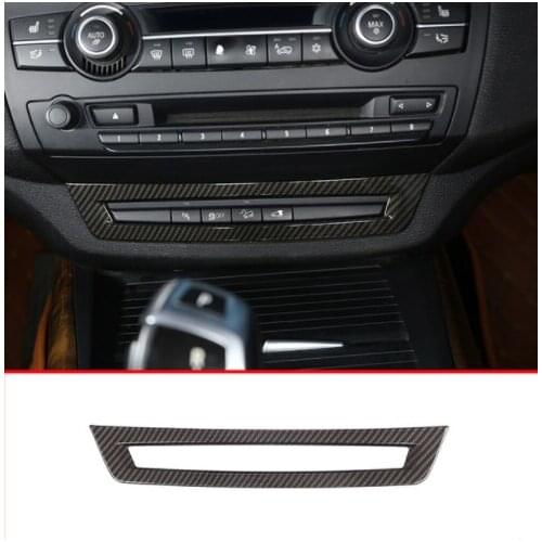 Carbon Fiber Style Car AND Driving Aid Control Frame Trim Accessories For BMW X5 E70 2008-2013