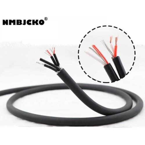 High quality NMBJCKO Series 4 channel way Balanced Audio Multicore Cable Snake for stage Multimedia audio cable with 10M