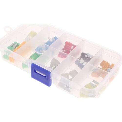 50pcs Auto Car Standard Blade Fuse Assortment 5A 7.5A 10A 15A 20A 25A 30A Car Boat SUV Automotive Fuses Kit with Fuse Puller