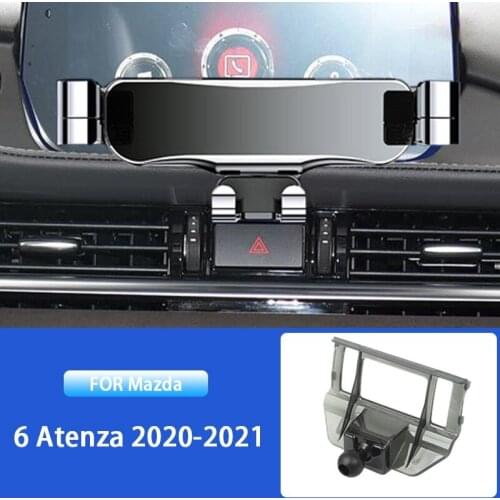 Car Mobile Phone Holder For Mazda 6 Atenza 2020-2021 Special GPS Mounts Stand Gravity Navigation Bracket Car Accessories