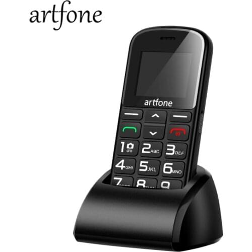 Mobile Phone for Elderly People, Artfone 1400mAh Battery Big Button Mobile Phones Dual SIM Unlocked, SOS Button, Torch Side Butt
