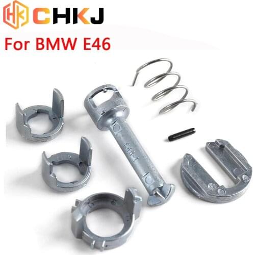 CHKJ 7PCS/Set Driver Side Parts Metal Door Lock Cylinder Barrel Repair Kit For BMW E46 3 Series M3 Front Right/Left Repair Tools