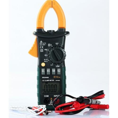 MS2008B AC/DC Digital Multimeter Digital Electrical Auto Range Current Clamp Ammeter DC Ampere Range Multimeter