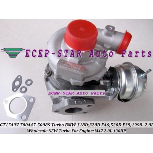 GT1549V 700447-5008S 700447-0008 700447 11652248901 11652248905 11652247297 Turbo For BMW 318D 320D E46 520D E39 M47 2.0L 136HP