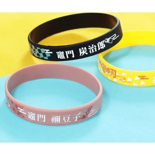 Cosplay Anime Demon Slayer Nezuko Tanjiro Zenitsu Shinobu Fashionable Accessories Bracelets Gifts