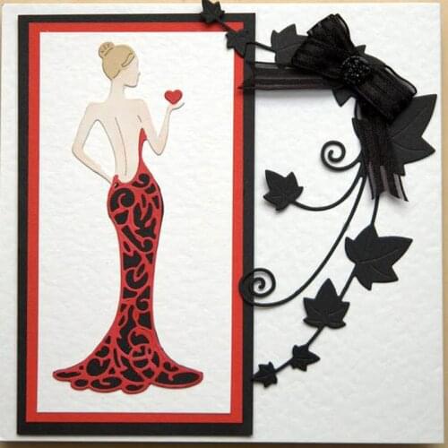 Creative Beautiful Girl Carbon Steel Cutting Dies for DIY Scrapbook Cut Stamps Dies Embossing Paper Greeting Card