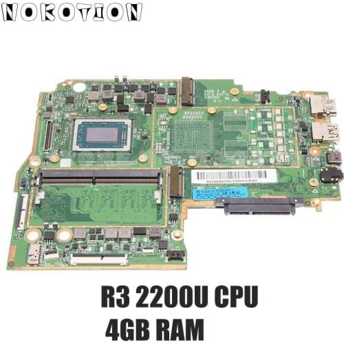 NOKOTION For Lenovo IdeaPad 330S-15ARR Laptop Motherboard R3 2200U CPU 4GB RAM 5B20R27415 5B20R27410