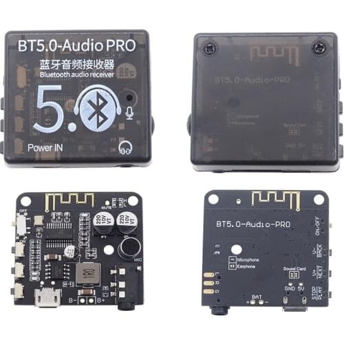 Mini Bluetooth 5.0 Decoder Board Audio Receiver BT5.0 PRO MP3 Lossless Player Wireless Stereo Music Amplifier Module With Case
