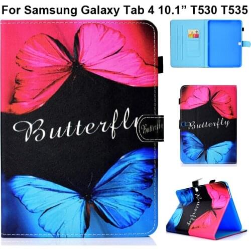 Fashion Nice Cute Cover for Samsung Galaxy tab 4 10.1 Case Stand Protector Tab4 10.1" Sleeve Pouch SM-T530 SM-T535 Capa Fundas