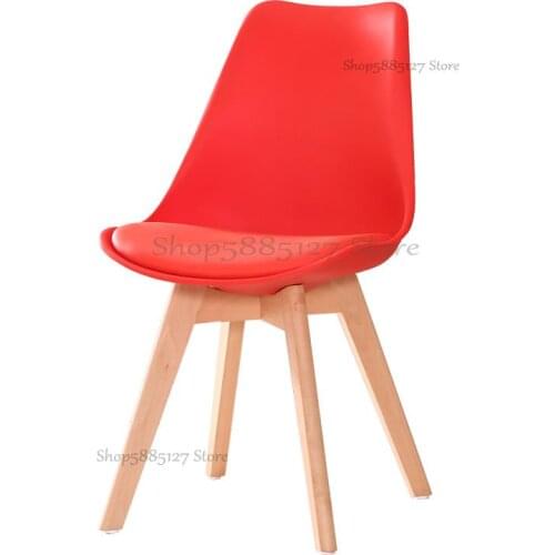 Fashion Dining Chair Nordic Solid Wood Leisure Chair Simple Backrest Chair Creative Designer Chair Coffee Chair Negotiation Chai