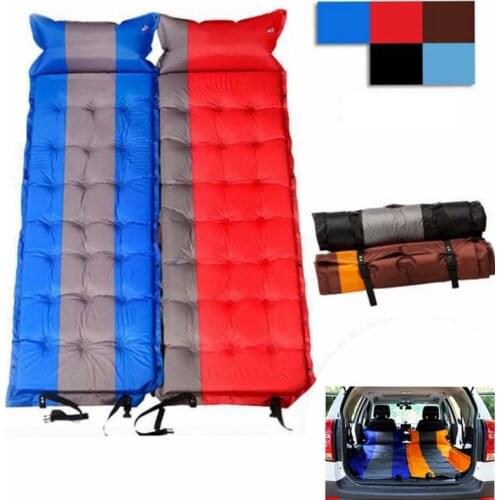Inflatable Moisture-proof Pad With Pillow Ultralight Portable Air Mattress Outdoor mat car travel bed Automatic air Universal
