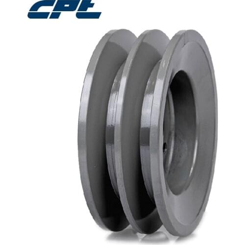 CPT 2BK50H v belt pulley, Cast Iron, B Belt Section, 2 Grooves, H bush required, 4.75"OD, ISO9001 certified 2BKH Pulley