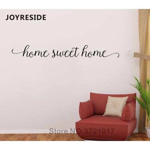 Home Sweet Home Decoration Wall Decal QUotes Warm Words Art Wall Stickers Art Design House Home Rooms Decor Beautiful M016