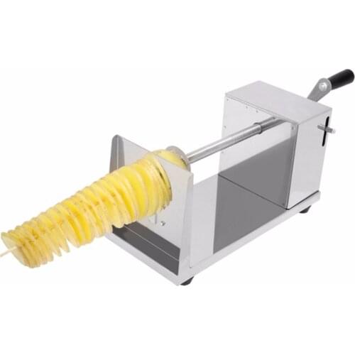 Stainless Steel Manual Potato Slicer French Fry Vegetable Cutter Spiral For Home Restaurant Use Potato Slicer Maker