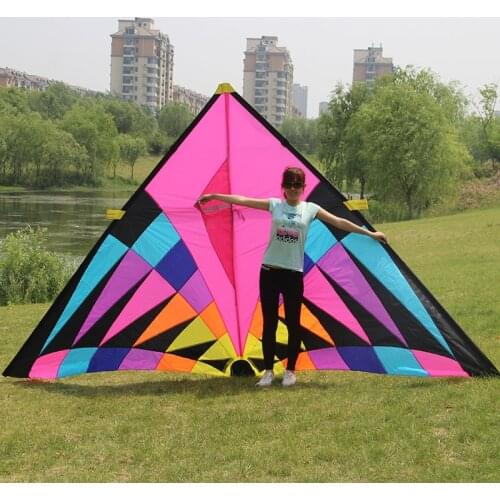 6 Square Meters Large Colorful Delta Kite for Audlts High Quality Huge Triangle Big Single Line Kites