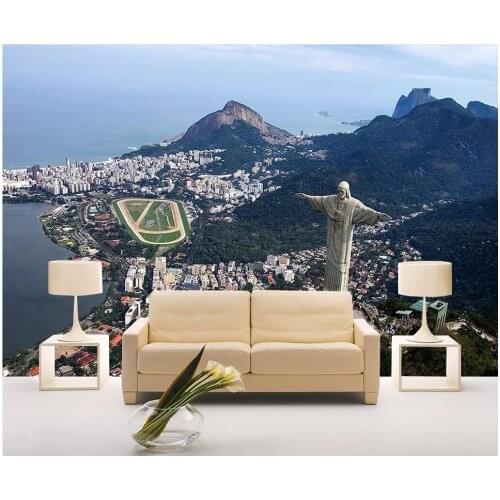 WDBH Custom photo 3d wallpaper Rio de Janeiro landscape, Brazil living room home decor 3d wall murals wallpaper for walls 3 d