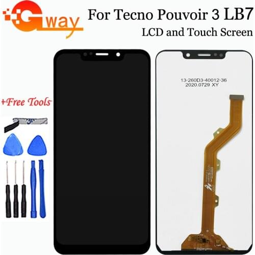 6.2" For Tecno Pouvoir 3 LB7 LCD Display Touch Panel Screen Digitizer Glass Combo Assembly For Tecno Pouvoir3 LCD Replacement