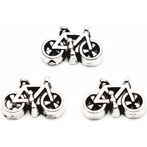 20Pcs/Lot Bike Alloy Floating Charms Hand-made DIY for Glass Lockets