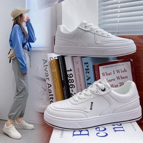 2021 little white shoes womens autumn new Korean womens shoes student sports shoes leisure shoes