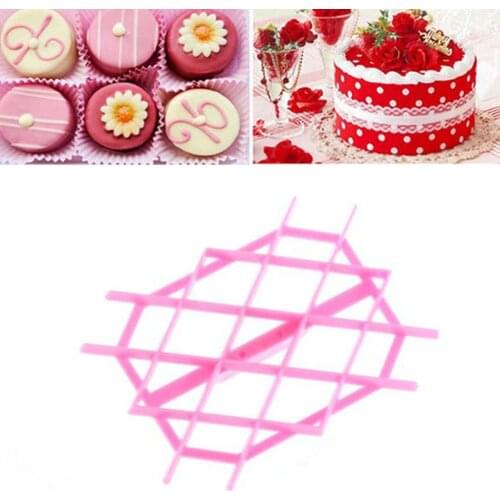 Diamond Shape Cake Fondant Cake Cookie Embosser Mold Cutter icing Embossing Biscuit Sugarcaft Mould Tool CIQ Eco-Friendly