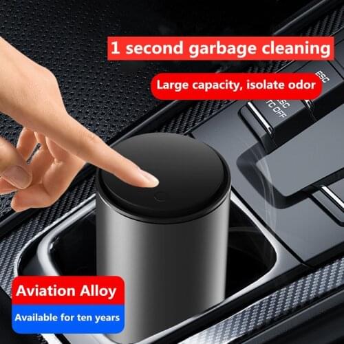 Car Trash Can Auto Organizer Storage Bag Car Garbage Bin Ashtray Dust Case Holder Auto Accessories Type Alloy Car Trash Bag