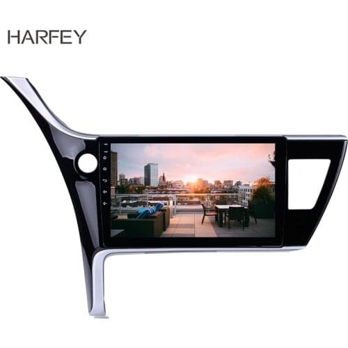Harfey Car Stereo Screen Radio 10.1"Android 8.1 For 2017 Toyota Corolla(LHD) Car Multimedia player Wifi Bluetooth GPS Navigation