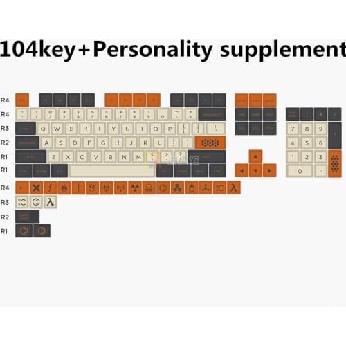 Large carbon PBT keycaps Sublimation process K70 filco cherry 3000 3850 customized, adapted to some mechanical keyboards