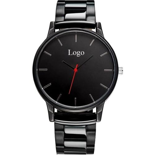 Private Lable Watch Designed Men Watches Cutom Logo Print Dial Photo Engraving Back and Buckle Japan Movement