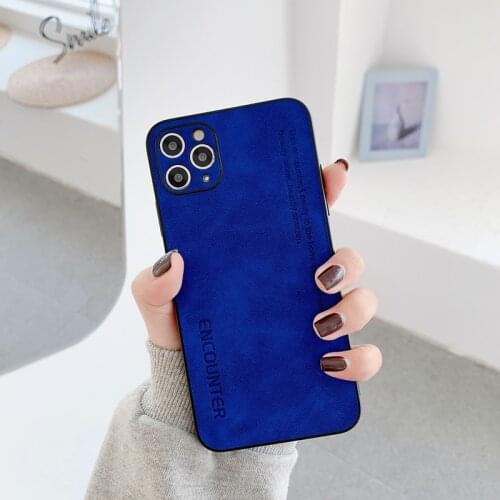 Luxury Cute Text Leather Phone Case For iPhone 12 Mini 11 Pro Max SE XSmax X XR 8 7 Plus Ultra-thin Skin Silicone Cover Funda