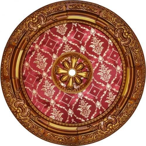 Decorative Round Designed Vintage Looking Ceiling Medallion for Chandeliers 90cm 35.43