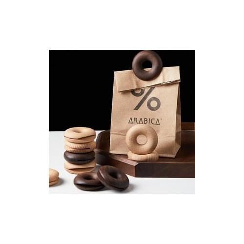 Donut Shaped Wooden Sealing Clip For Food Storage Bag Kitchen Utilities Moisture-Proof Tea Snack Bag Clips Kitchen Accessories