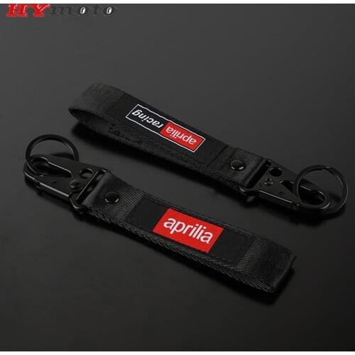 For Aprilia Racing TUONO V4/R 1100 FACTORY GPR RSV4 RS125 RS250 TOP Quality Motorcycle Double-Sided Embroidered Keyring Keychain