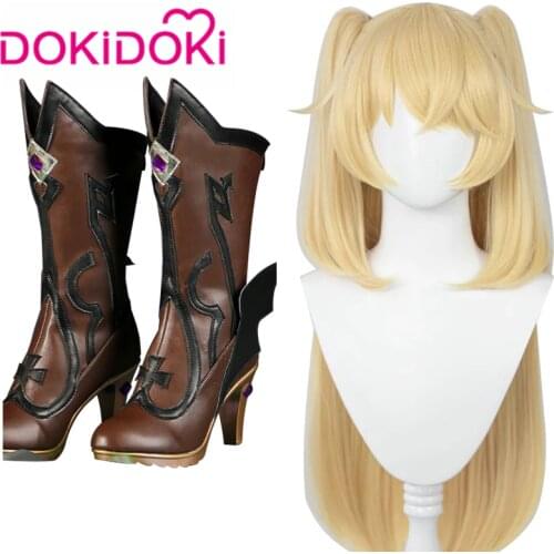 DokiDoki Game Genshin Impact Cosplay Halloween Fischl Cosplay Wig Genshin Impact Fischl Cosplay Hair