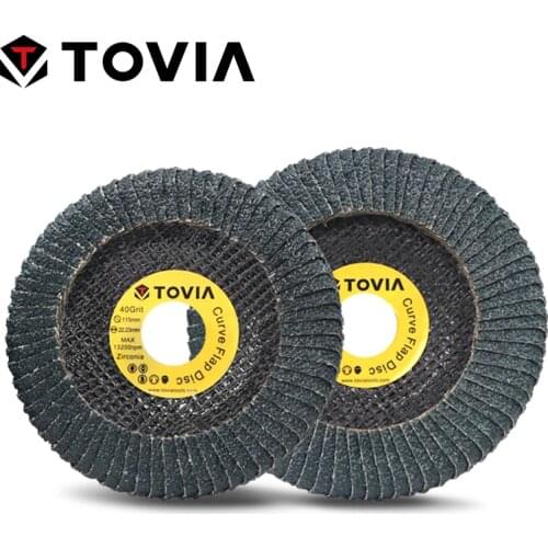 TOVIA Curve Flap Disc Sanding Discs 40 60 Radial Grinding Wheel Grinding Disc Grinder Wood Polishing Metal Stainless Steel