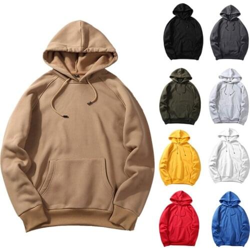 Mens Sweatshirt 2019 New Mens Sweatshirt Mens Fashion Europe and the United States 8 color casual black hoodies More size XXL