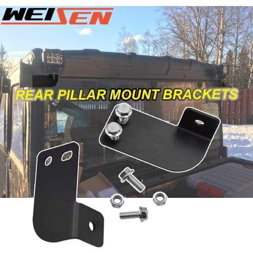 For Polaris Ranger Full Size 2013-2020 Rear Pillar Roll Cage Bar LED Light Pod Mounting Brackets ATV RZR Accessories