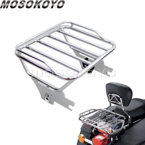 Detachable 2-Up Tour Pack Wide 53743-97 Luggage Rack Passenger Carrier for Harley Road King FLHT FLHX FLTR 1997-2008