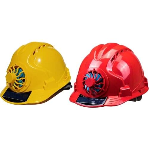Solar Fan Working Helmet Adjustable Ventilation Sunscreen Waterproof Architecture Worker Cap